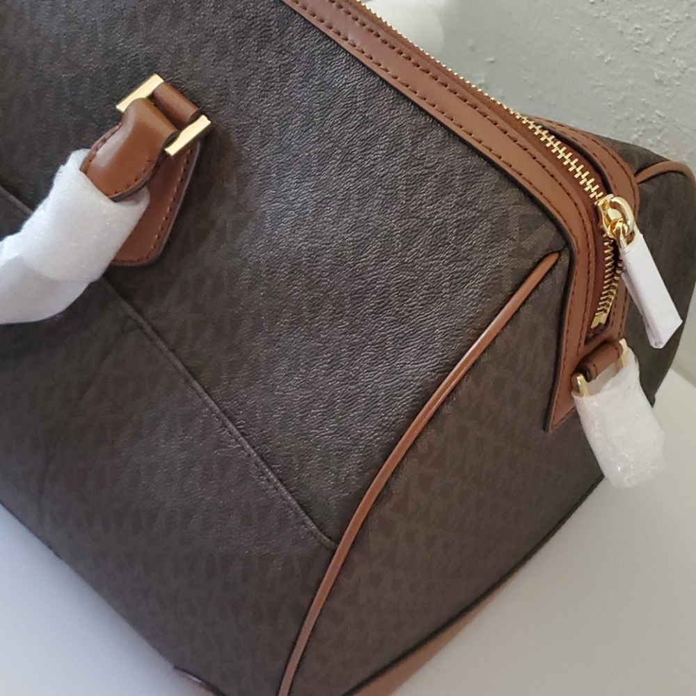 🆕️ MICHAEL KORS Travel XL Duffle Brown - Picture 3 of 10
